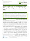 Scholarly article on topic 'Biological approaches for addressing the grand challenge of providing access to clean drinking water'