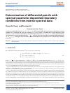 Scholarly article on topic 'Determination of differential pencils with spectral parameter dependent boundary conditions from interior spectral data'