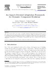 Scholarly article on topic 'An Aspect-Oriented Adaptation Framework for Dynamic Component Evolution'