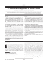 Scholarly article on topic 'La evolución de las desigualdades en salud en Cataluña'