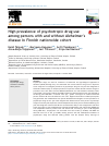 Scholarly article on topic 'High prevalence of psychotropic drug use among persons with and without Alzheimer׳s disease in Finnish nationwide cohort'