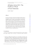Scholarly article on topic 'Al-Bashir & the ICC: The Problem of Head of State Immunity'