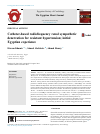 Scholarly article on topic 'Catheter-based radiofrequency renal sympathetic denervation for resistant hypertension; initial Egyptian experience'