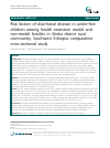 Scholarly article on topic 'Risk factors of diarrhoeal disease in under-five children among health extension model and non-model families in Sheko district rural community, Southwest Ethiopia: comparative cross-sectional study'