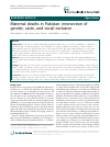 Scholarly article on topic 'Maternal deaths in Pakistan: intersection of gender, caste, and social exclusion'