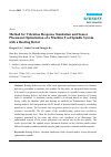 Scholarly article on topic 'Method for Vibration Response Simulation and Sensor Placement Optimization of a Machine Tool Spindle System with a Bearing Defect'