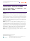 Scholarly article on topic 'School nutritional capacity, resources and practices are associated with availability of food/beverage items in schools'