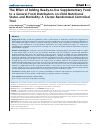 Scholarly article on topic 'The Effect of Adding Ready-to-Use Supplementary Food to a General Food Distribution on Child Nutritional Status and Morbidity: A Cluster-Randomized Controlled Trial'