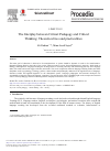 Scholarly article on topic 'The Interplay between Critical Pedagogy and Critical Thinking: Theoretical Ties and Practicalities'