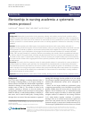 Scholarly article on topic 'Mentorship in nursing academia: a systematic review protocol'
