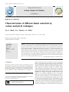 Scholarly article on topic 'Characterization of different humic materials by various analytical techniques'