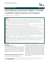Scholarly article on topic 'Oral healthcare of preschool children in Trinidad: a qualitative study of parents and caregivers'