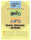 Scholarly article on topic 'Bicycles, motorcycles, and models'