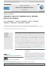 Scholarly article on topic 'Adsorptive removal of cadmium ions by Spirulina platensis dry biomass'