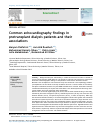 Scholarly article on topic 'Common echocardiography findings in pretransplant dialysis patients and their associations'