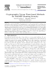 Scholarly article on topic 'Cryptographic Versus Trust-based Methods for MANET Routing Security'