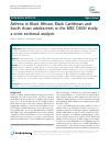 Scholarly article on topic 'Asthma in Black African, Black Caribbean and South Asian adolescents in the MRC DASH study: a cross sectional analysis'