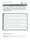 Scholarly article on topic 'Maternal and health care workers’ perceptions of the effects of exclusive breastfeeding by HIV positive mothers on maternal and infant health in Blantyre, Malawi'