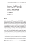 Scholarly article on topic 'Dynamic Equilibrium: The Evolution of US Attitudes toward International Criminal Courts and Tribunals'