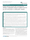 Scholarly article on topic 'Facility and home based HIV Counseling and Testing: a comparative analysis of uptake of services by rural communities in southwestern Uganda'