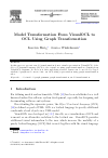 Scholarly article on topic 'Model Transformation From VisualOCL to OCL Using Graph Transformation'