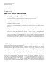 Scholarly article on topic 'A Review of Additive Manufacturing'