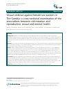 Scholarly article on topic 'Sexual violence against female sex workers in The Gambia: a cross-sectional examination of the associations between victimization and reproductive, sexual and mental health'