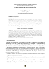 Scholarly article on topic 'OTRI: AGENDA DE INVESTIGACIÓN'