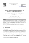 Scholarly article on topic 'A Coordination-based Methodology for Security Protocol Verification'