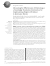 Scholarly article on topic 'Measuring the Effectiveness of Mentoring as a Knowledge Translation Intervention for Implementing Empirical Evidence: A Systematic Review'