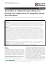 Scholarly article on topic 'The burden of neglected tropical diseases in Ethiopia, and opportunities for integrated control and elimination'