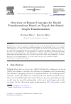Scholarly article on topic 'Overview of Formal Concepts for Model Transformations Based on Typed Attributed Graph Transformation'