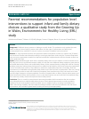 Scholarly article on topic 'Parental recommendations for population level interventions to support infant and family dietary choices: a qualitative study from the Growing Up in Wales, Environments for Healthy Living (EHL) study'