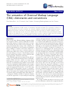 Scholarly article on topic 'The semantics of Chemical Markup Language (CML): dictionaries and conventions'
