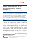 Scholarly article on topic 'Synthesis and characterization of ZnO-TiO2 nanocomposites and their application as photocatalysts'