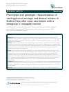 Scholarly article on topic 'Phenotypic and genotypic characterization of meningococcal carriage and disease isolates in Burkina Faso after mass vaccination with a serogroup a conjugate vaccine'