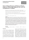 Scholarly article on topic 'Onset of thymic recovery and plateau of thymic output are differentially regulated after stem cell transplantation in children'
