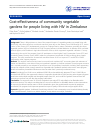 Scholarly article on topic 'Cost-effectiveness of community vegetable gardens for people living with HIV in Zimbabwe'