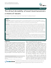 Scholarly article on topic 'The ethical desirability of moral bioenhancement: a review of reasons'