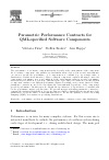 Scholarly article on topic 'Parametric Performance Contracts for QML-specified Software Components'