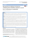Scholarly article on topic 'Biomechanical walking mechanisms underlying the metabolic reduction caused by an autonomous exoskeleton'