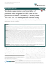 Scholarly article on topic 'Virologic suppression and mortality of patients who migrate for HIV care in the province of British Columbia, Canada, from 2003 to 2012: a retrospective cohort study'