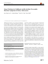 Scholarly article on topic 'Sleep Problems in Childhood and Borderline Personality Disorder Symptoms in Early Adolescence'