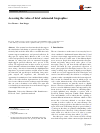 Scholarly article on topic 'Assessing the value of brief automated biographies'