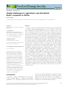 Scholarly article on topic 'Global challenges in agriculture and the World Bank's response in Africa'