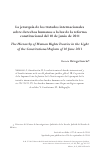 Scholarly article on topic 'La jerarquía de los tratados internacionales sobre derechos humanos a la luz de la reforma constitucional del 10 de junio de 2011'