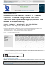 Scholarly article on topic 'Determination of antibiotic residues in southern Baltic Sea sediments using tandem solid-phase extraction and liquid chromatography coupled with tandem mass spectrometry'