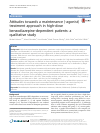 Scholarly article on topic 'Attitudes towards a maintenance (-agonist) treatment approach in high-dose benzodiazepine-dependent patients: a qualitative study'