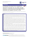 Scholarly article on topic 'Facilitating a transition from compulsory detention of people who use drugs towards voluntary community-based drug dependence treatment and support services in Asia'