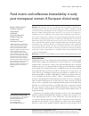 Scholarly article on topic 'Food matrix and isoflavones bioavailability in early post menopausal women: An European clinical study'